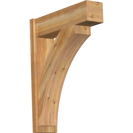 Ekena Millwork Thorton Block Rough Sawn Outlooker, Western Red Cedar, 8"W x 28"D x 36"H OUT08X28X36THR05RWR